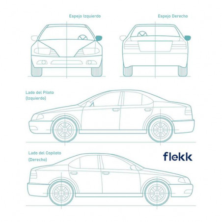 Molduras de Arco Delantera Izquierda Renault Sandero 2015 2016 2017