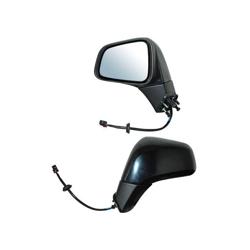 Espejo trax 17-20 elect p/pint base negra c/desemp izq