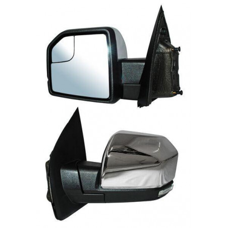 Espejo ford pu / f150 15-20 elect crom c/luz inf led c/mem c/direcc c/desemp c/punto ciego autoabatible izq