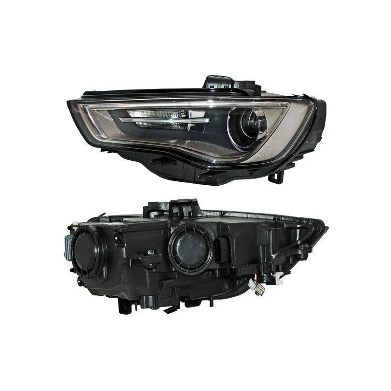 Faro audi a3 13-16 elect c/motor leds humo tyc1 izq