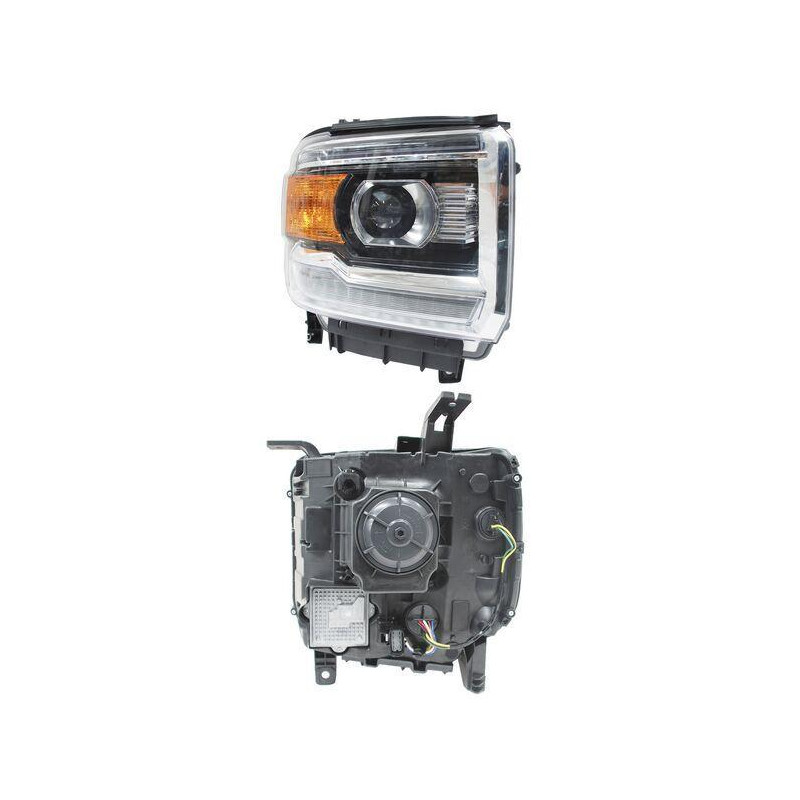 Faro gmc sierra 14-15 c/luz de dia tyc 725a der