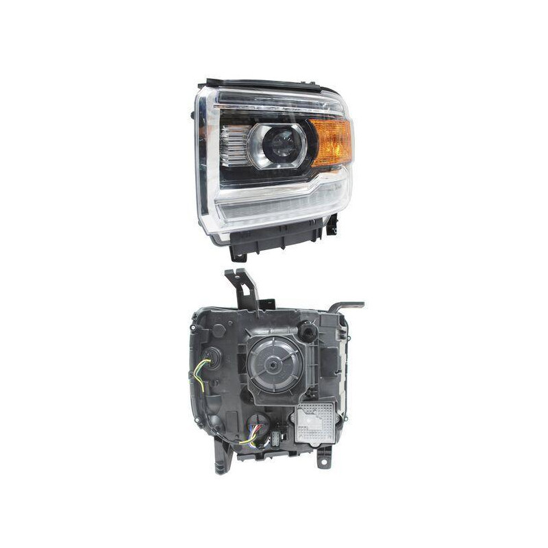 Faro gmc sierra 14-15 c/luz de dia tyc izq