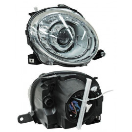 Faro fiat 500 09-13 sup c/lupa tyc1 der