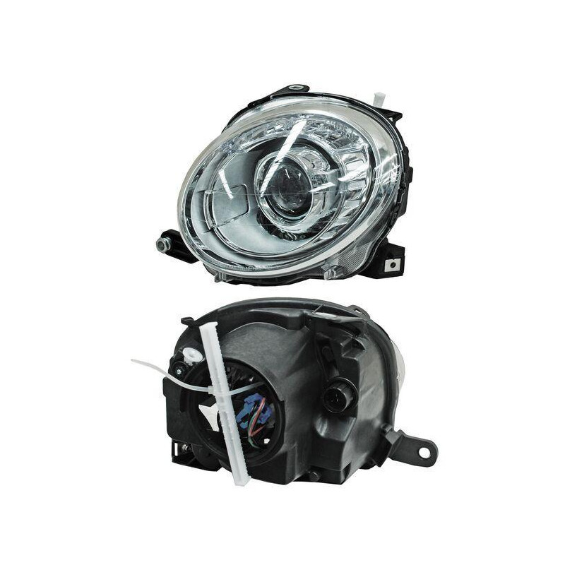 Faro fiat 500 09-13 sup c/lupa tyc1 izq