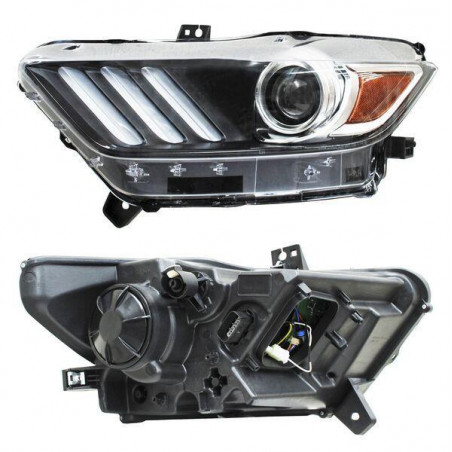 Faro mustang 15-17 p/xenon leds tyc izq