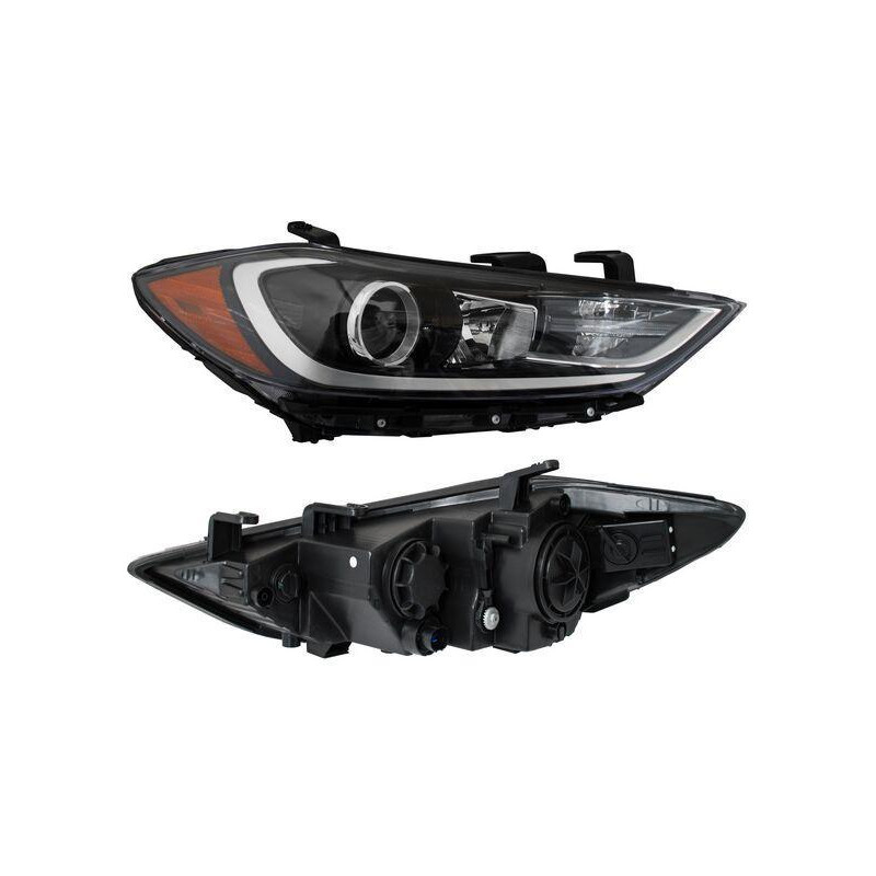 Faro elantra 17-18 p/xenon tyc der