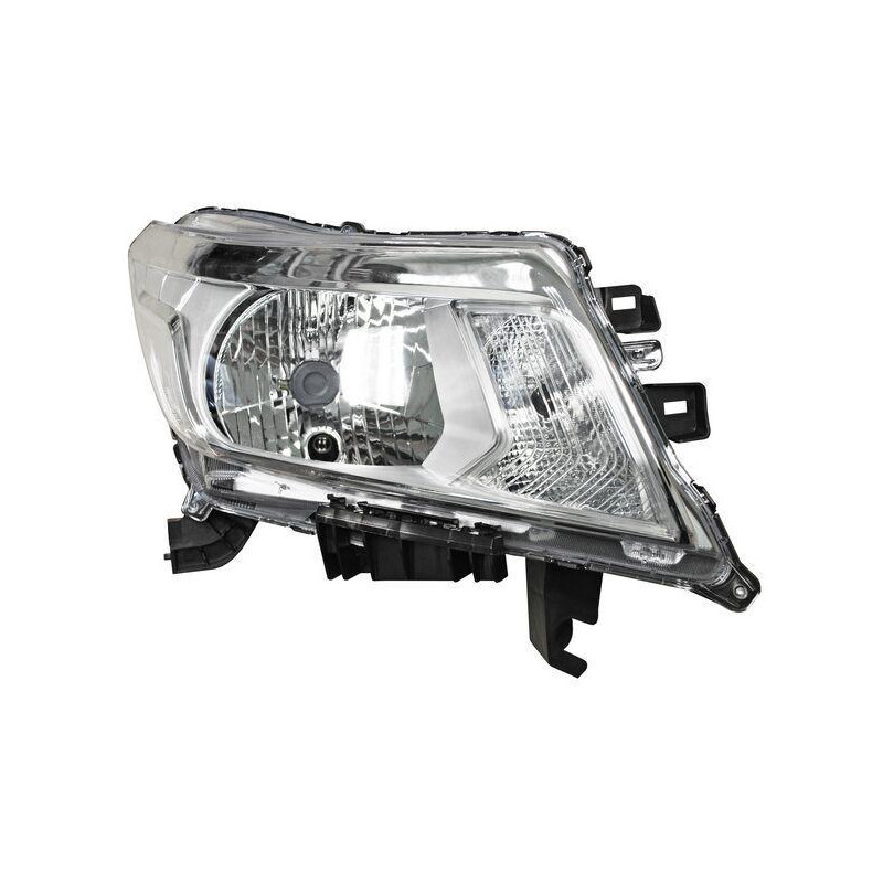 Faro nissan pu np300/ frontier 16-20 fondo cromado ald201 tyc der 283