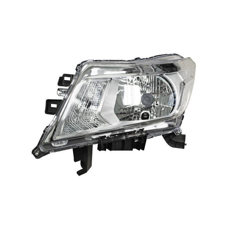 Faro nissan pu np300/ frontier 16-20 fondo cromado ald201 tyc izq 2830405