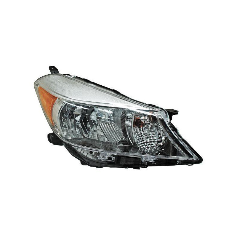 Faro yaris 12-14 5p fondo cromado tyc der