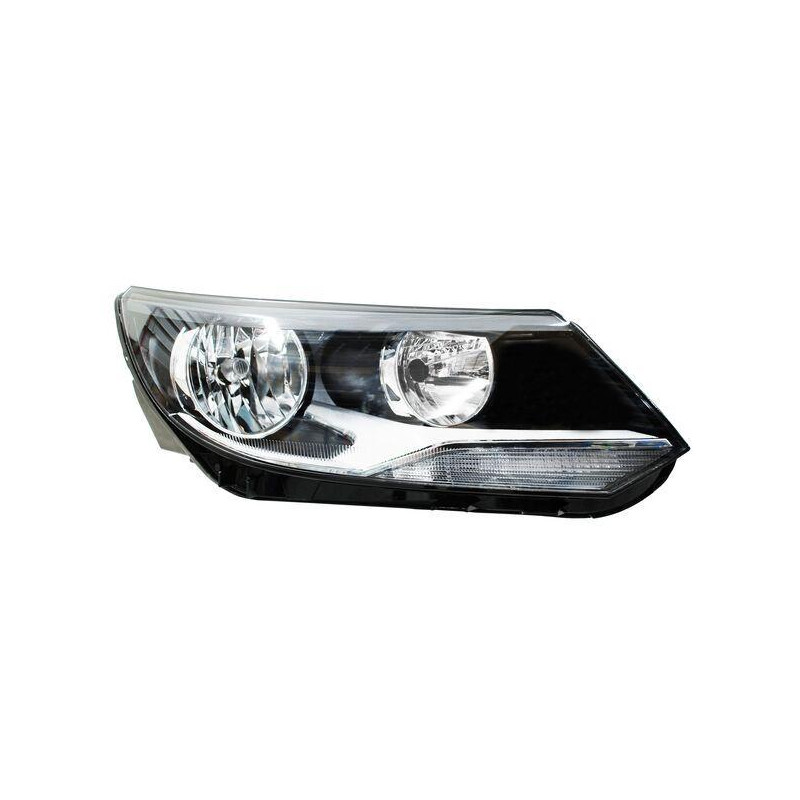 Faro tiguan 12-16 c/motor tyc der