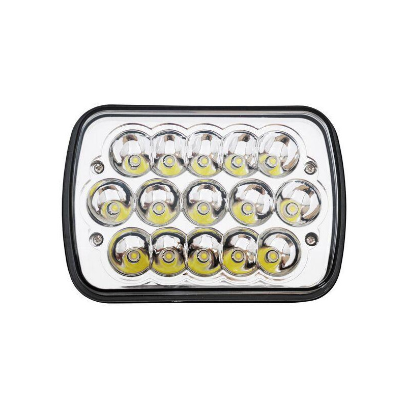 Faro universal 6052 cuadrado grande alta/ baja leds 1 pieza ecocn