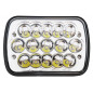 Faro universal 6052 cuadrado grande alta/ baja leds 1 pieza ecocn