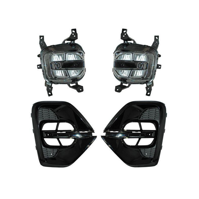 Faro niebla sportage 19-20 sxl c/parrilla s/mold leds jgo 352