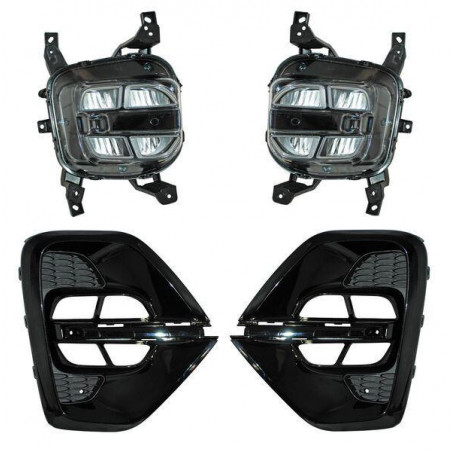 Faro niebla sportage 19-20 sxl c/parrilla s/mold leds jgo 352