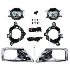 Faro niebla land cruiser 16  led c/parrilla crom jgo 352