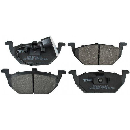 Balata del jetta/ golf/ bora/ derby/ beetle/ crossfox 00-15 c/sens semimetalica jgo