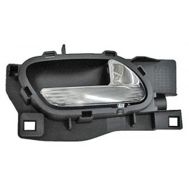 Manija int peugeot 407 06-09 negra/ cromo del/ tras plastico 2218 der