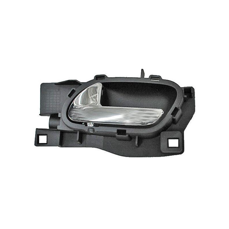 Manija int peugeot 407 06-09 negra/ cromo del/ tras plastico 2218 izq