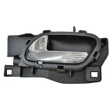 Manija int peugeot 407 06-09 negra/ cromo del/ tras plastico 2218 izq