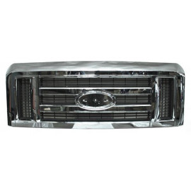 Parrilla ford van 08-14 econoline cromada pat usa 922