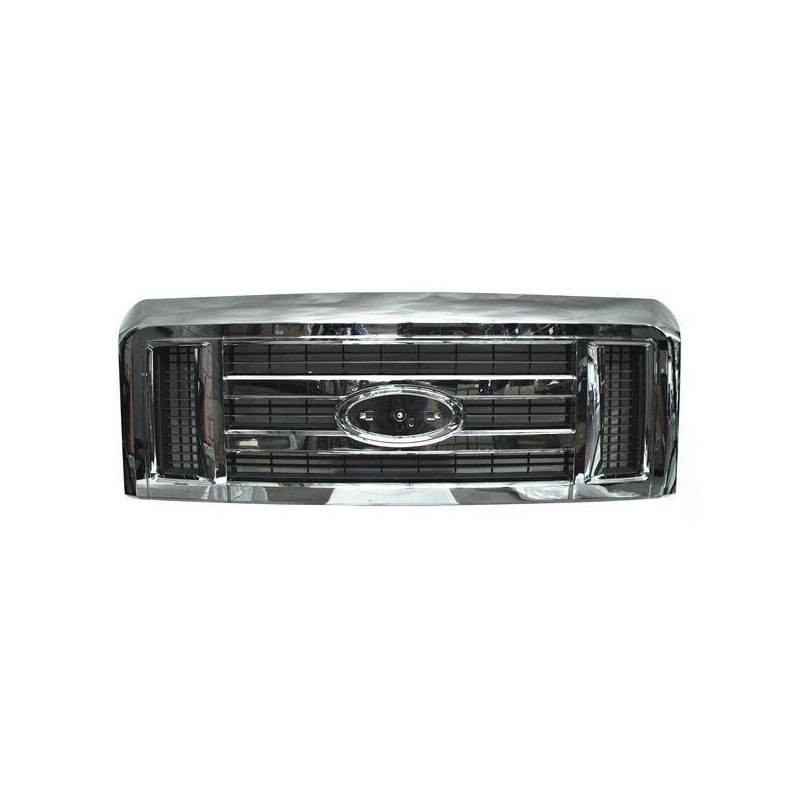 Parrilla ford van 08-14 econoline cromada pat usa 922