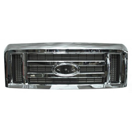 Parrilla ford van 08-14 econoline cromada pat usa 922