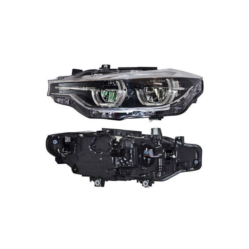 Faro bmw serie 3 16-18 leds c/motor tyc izq