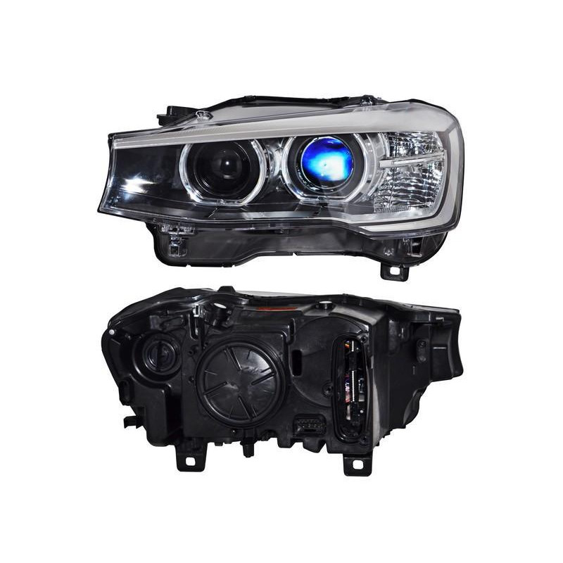 Faro bmw x3 15-17 elect c/motor leds p/xenon tyc izq