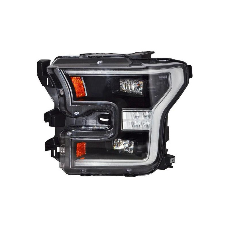 Faro ford pu 15-17 lobo fondo negro leds tyc1 211001 izq