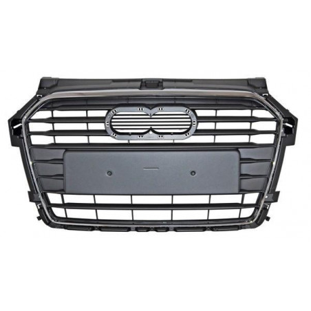 Parrilla audi a1 16-18 c/mold crom