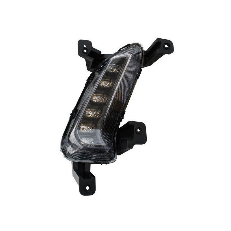 Cuarto frontal elantra 17-18 leds tyc der