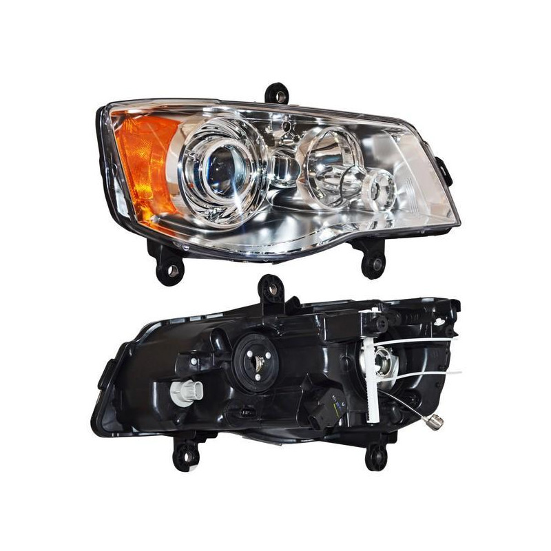 Faros, Dodge / chrysler Town & country, Derecha, 2008 al 2016