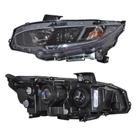 Faros, Honda Civic, Izquierda, 2019 al 2020