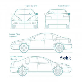 Espejo lateral, Ford Ford pick up, Izquierda, 2015 al 2017