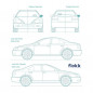 Manija Exterior Delantera/Trasera Derecha Volkswagen Pointer 2 Puertas 1994 - 2006